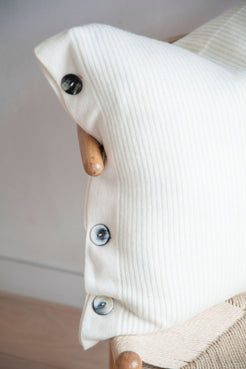 Close up of white pillow