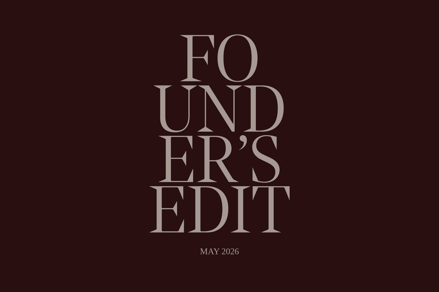 Founder's Edit | My Spring Whirlwind | Materie Home
