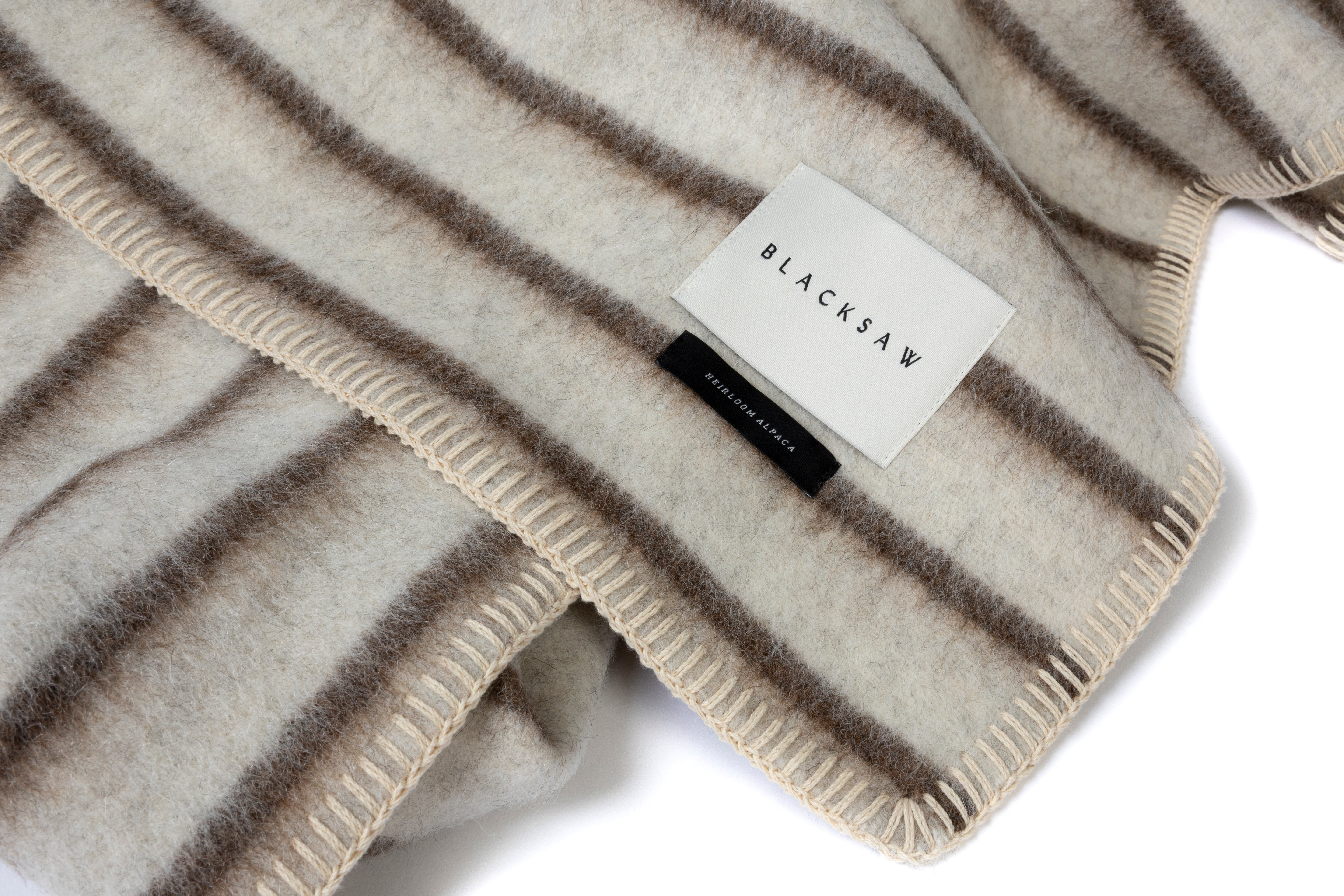 Lee Heirloom Blanket - Zero Dye in Shoji / Cacao Stripe